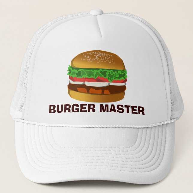 Gorra De Camionero Amo de la hamburguesa (Anverso)
