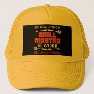 Gorra De Camionero Amo De Parrillada En El Trabajo Grilling Chilling 