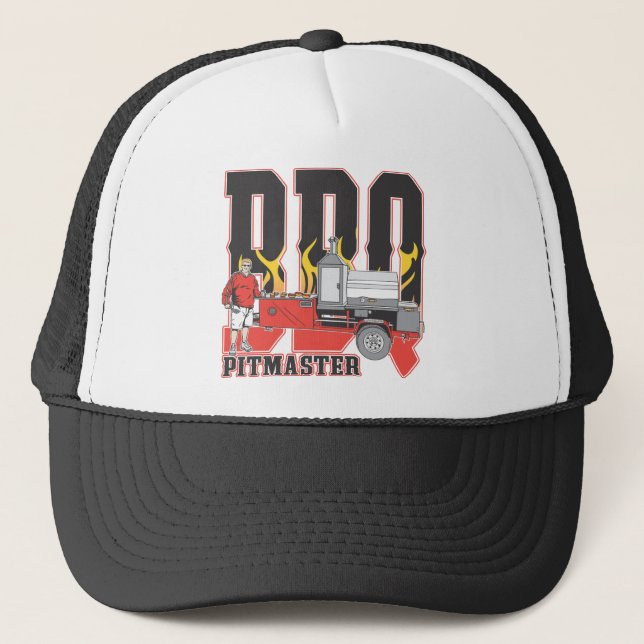 Gorra De Camionero Amo del hoyo del Bbq (Anverso)