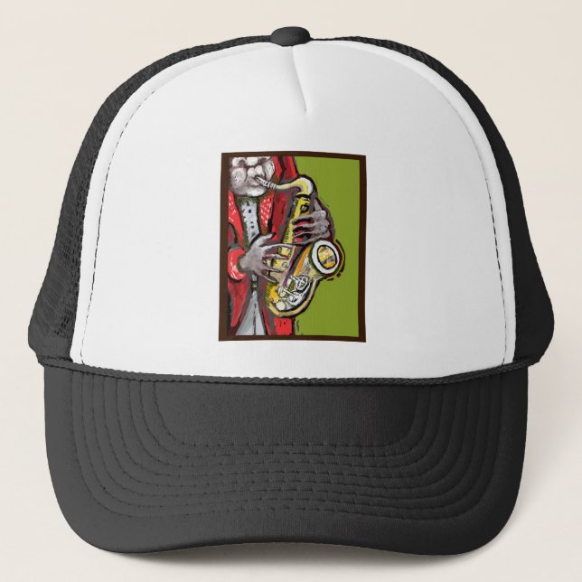 Gorra De Camionero ** Amo del jazz ** (Anverso)