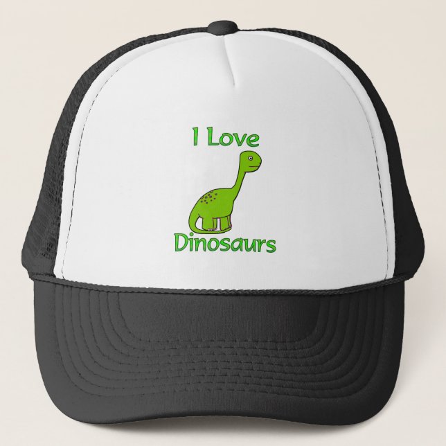Gorra De Camionero Amo dinosaurios (Anverso)