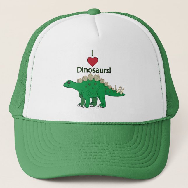 Gorra De Camionero Amo dinosaurios: Stegosaurus (Anverso)