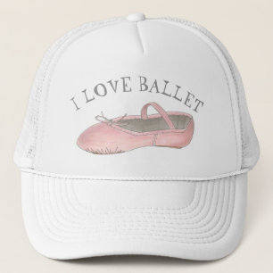 Gorra De Camionero Amo el ballet Ballerina Patinaje Rosado Maestra de