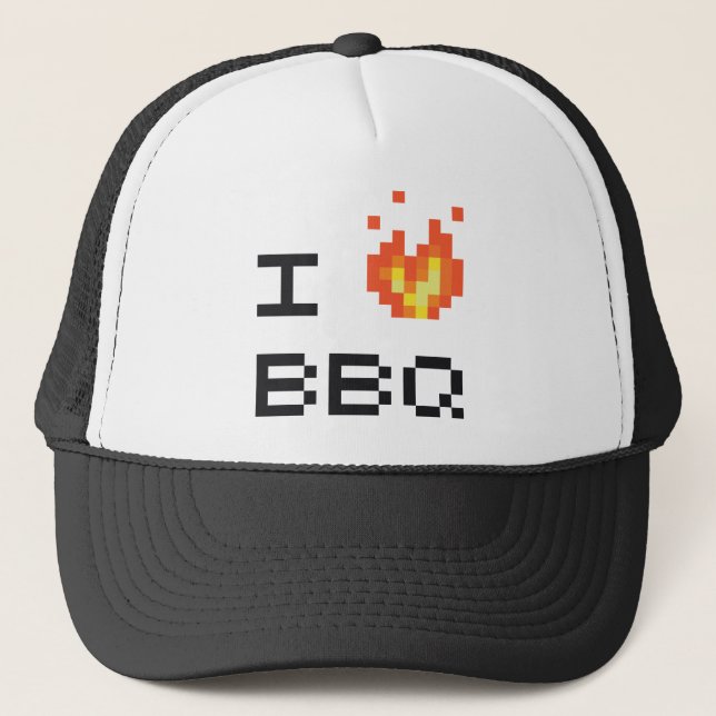 Gorra De Camionero Amo el Bbq (Anverso)