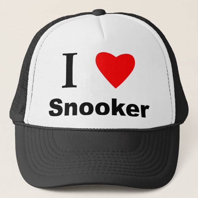 Gorra De Camionero Amo el billar (Anverso)