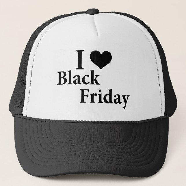 Gorra De Camionero Amo el Black Friday (Anverso)