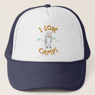 Gorra De Camionero Amo el campamento - Dibujo divertido de campamento