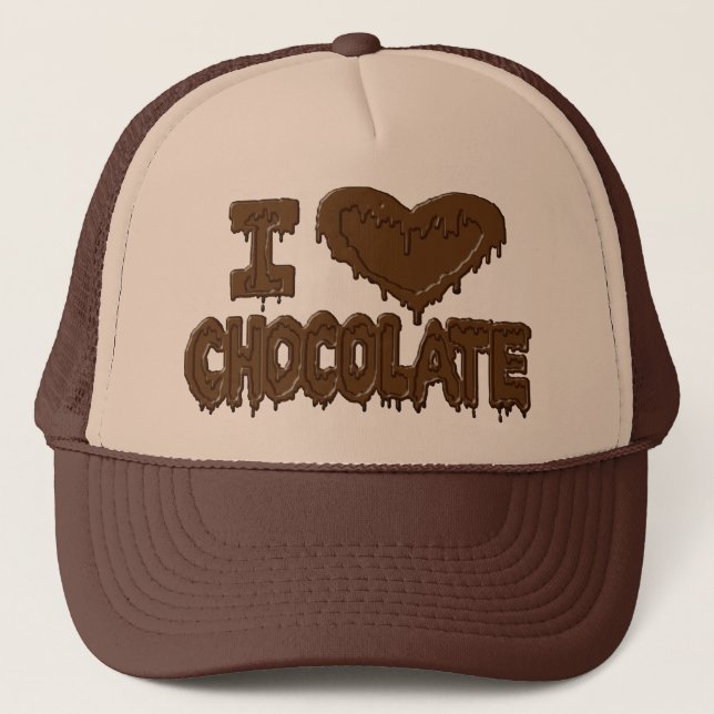 Gorra De Camionero Amo el chocolate (Anverso)