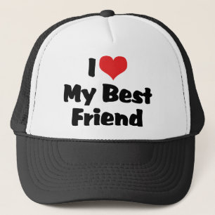 Gorra De Camionero Amo el corazón a mi mejor amigo - BFF