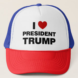 Gorra De Camionero Amo el corazón del presidente Trump