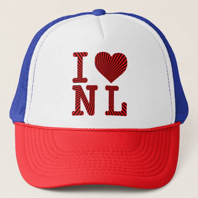 GORRA DE CAMIONERO AMO EL CORAZÓN NL (Anverso)