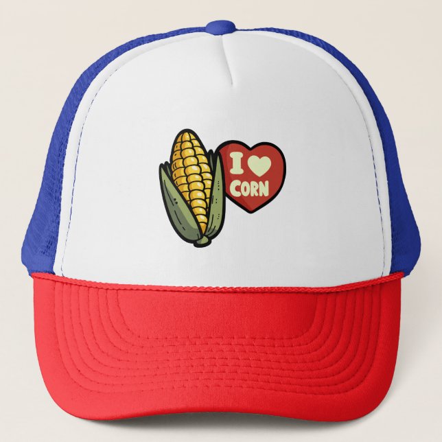 Gorra De Camionero Amo El Corn (Anverso)
