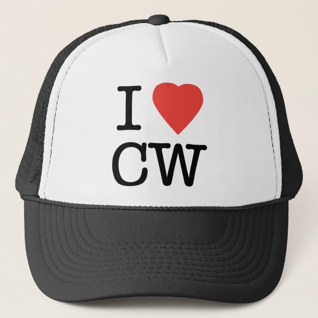 Gorra De Camionero Amo el CW (Anverso)