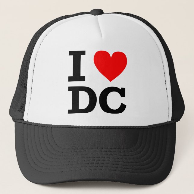Gorra De Camionero Amo el diseño de DC (Anverso)
