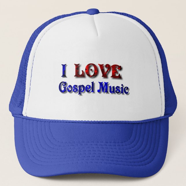 Gorra De Camionero AMO el evangelio Music-Hat-effect-1 (Anverso)