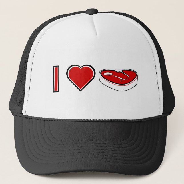 Gorra De Camionero Amo el filete (Anverso)
