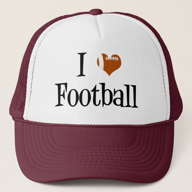 Gorra De Camionero Amo El Fútbol (Anverso)