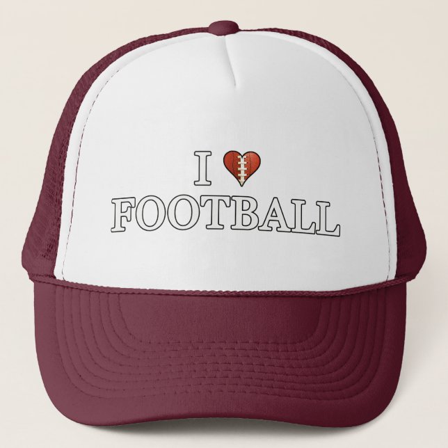 Gorra De Camionero Amo El Fútbol (Anverso)