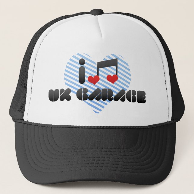 Gorra De Camionero Amo el garaje británico (Anverso)