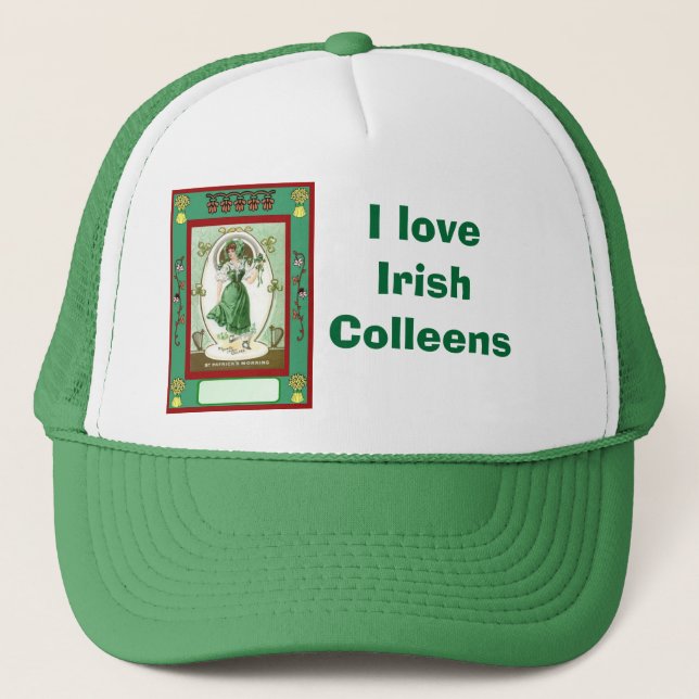 Gorra De Camionero Amo el irlandés Colleens (Anverso)