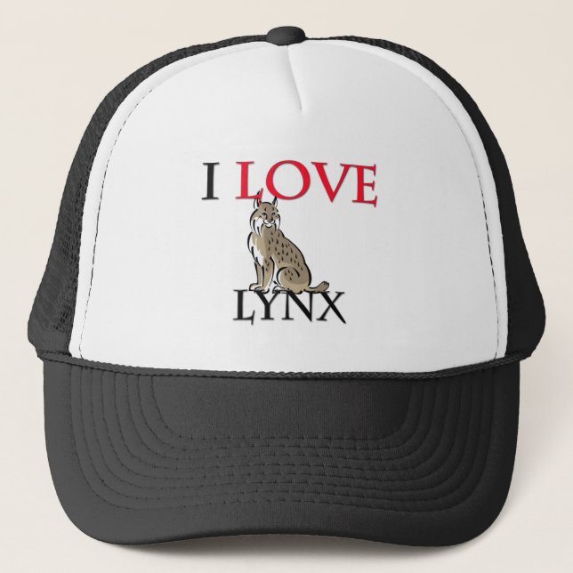 Gorra De Camionero Amo el lince (Anverso)