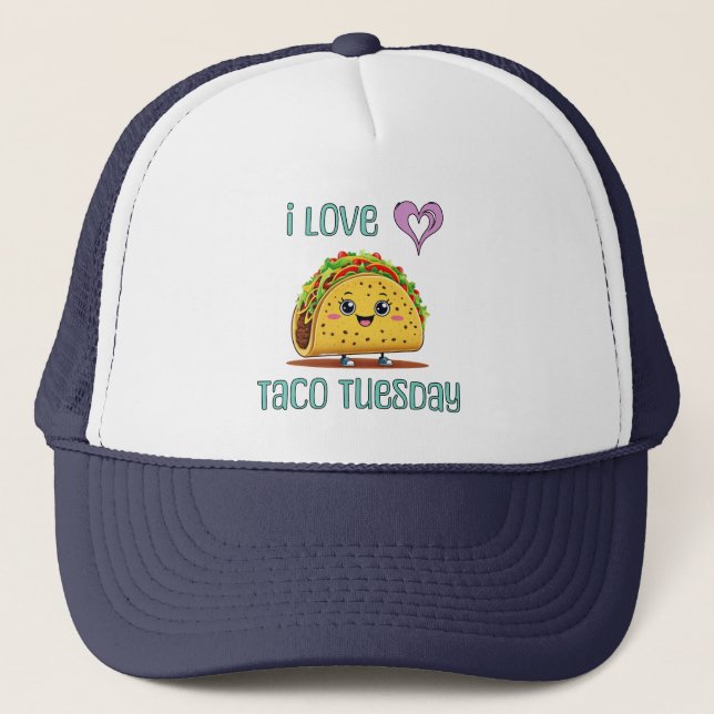 Gorra De Camionero Amo el Martes de Taco (Anverso)