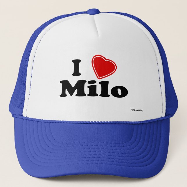 Gorra De Camionero Amo el Milo (Anverso)