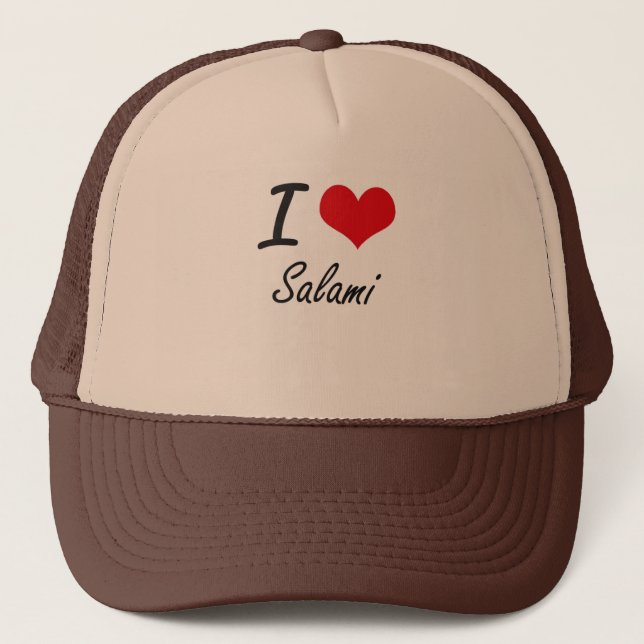 Gorra De Camionero Amo el salami (Anverso)