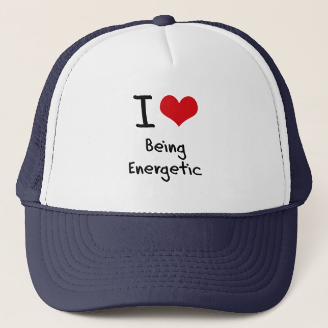 Gorra De Camionero Amo el ser enérgico (Anverso)
