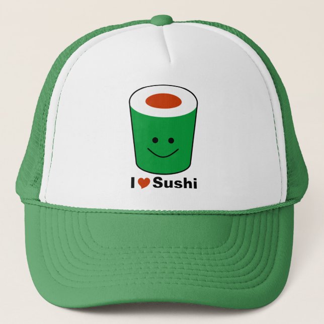 Gorra De Camionero Amo el sushi (Anverso)