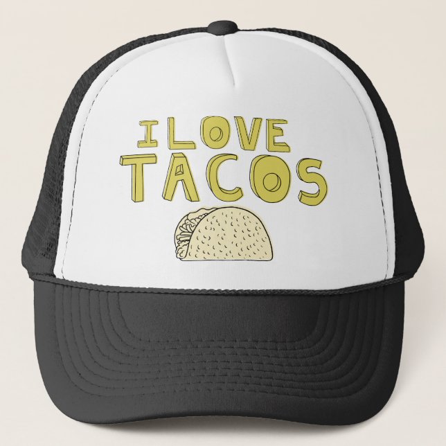 GORRA DE CAMIONERO AMO EL TACOS (Anverso)