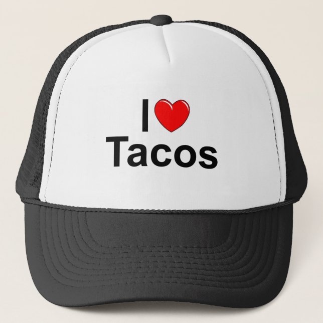 Gorra De Camionero Amo el Tacos (del corazón) (Anverso)