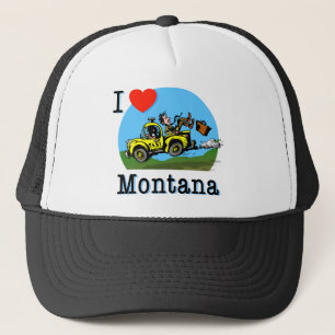 Gorra De Camionero Amo el taxi del país de Montana