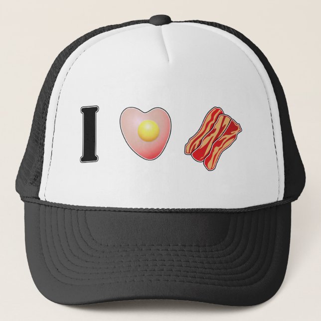 Gorra De Camionero ¡Amo el tocino! (Anverso)