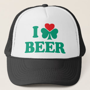 Gorra De Camionero Amo el trébol de la cerveza