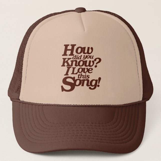Gorra De Camionero Amo esta canción (Anverso)