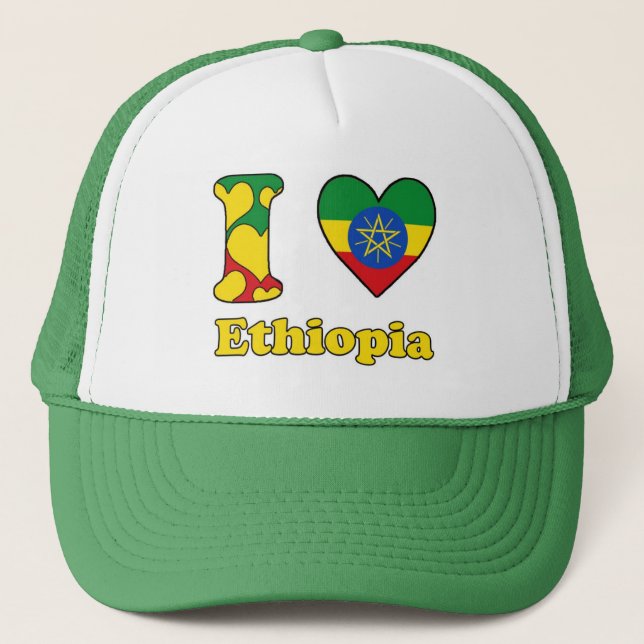Gorra De Camionero Amo Etiopía (Anverso)
