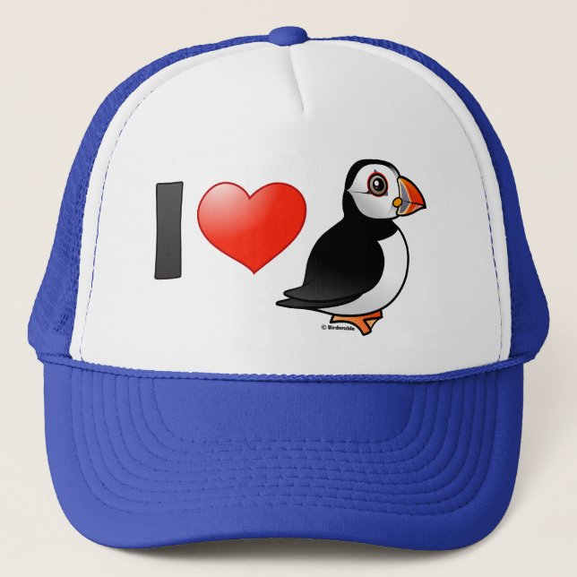 Gorra De Camionero Amo frailecillos (Anverso)