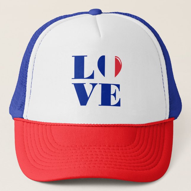 Gorra De Camionero Amo Francia (Anverso)