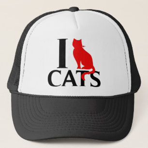 Gorra De Camionero Amo gatos