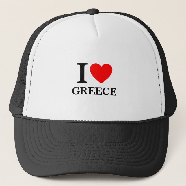 Gorra De Camionero Amo Grecia (Anverso)