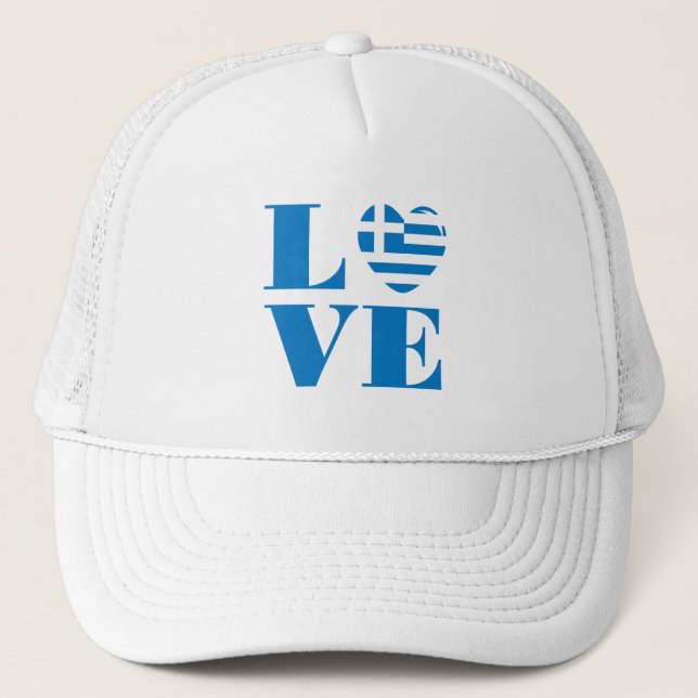 Gorra De Camionero Amo Grecia (Anverso)
