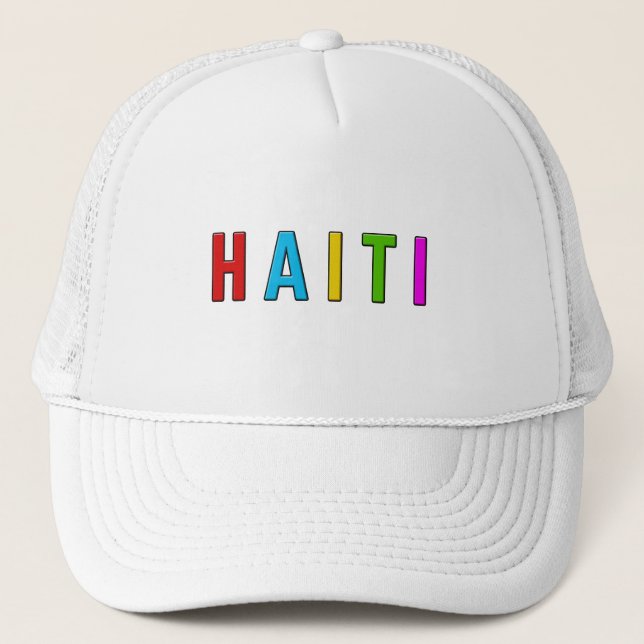 Gorra De Camionero Amo Haití (Anverso)