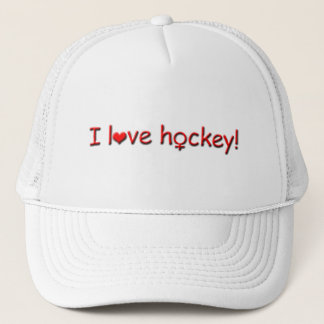 Gorra De Camionero Amo hockey-femenino
