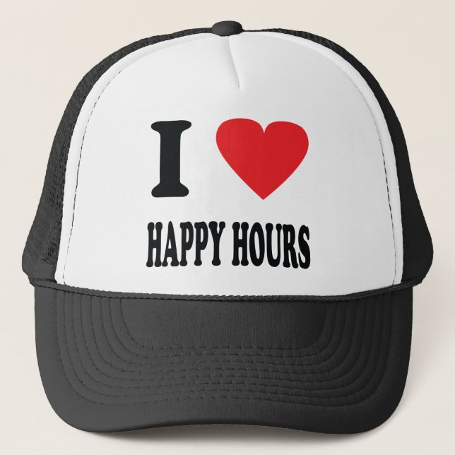 Gorra De Camionero Amo horas felices (Anverso)