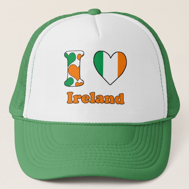 Gorra De Camionero Amo Irlanda (Anverso)