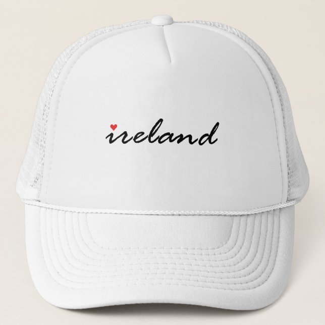 Gorra De Camionero Amo Irlanda irlandesa (Anverso)