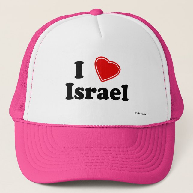 Gorra De Camionero Amo Israel (Anverso)