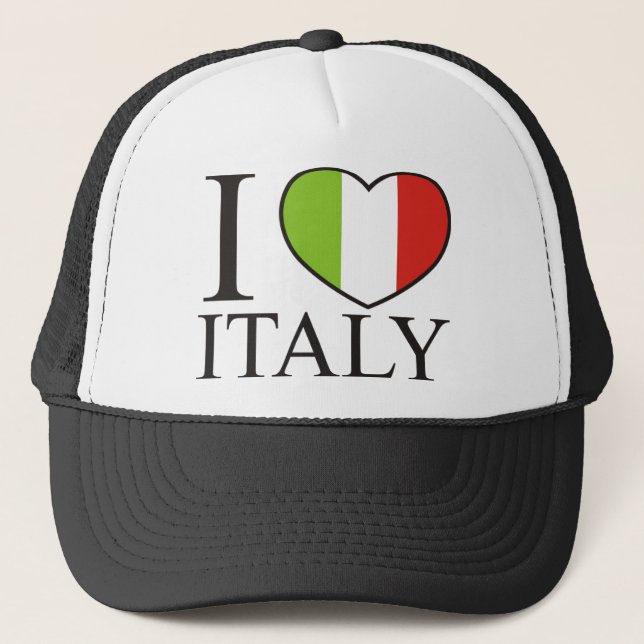 Gorra De Camionero Amo Italia (Anverso)