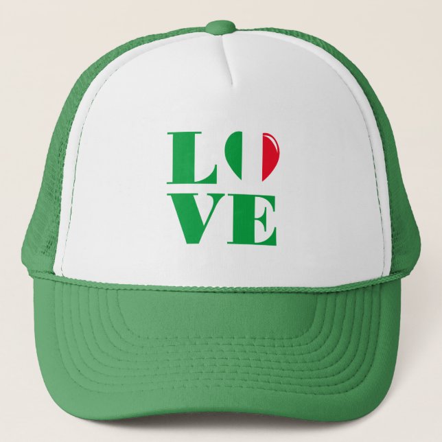 Gorra De Camionero Amo Italia (Anverso)